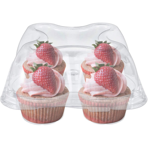 Caribbean Plastic Cupcake Containers Disposable Cupcake